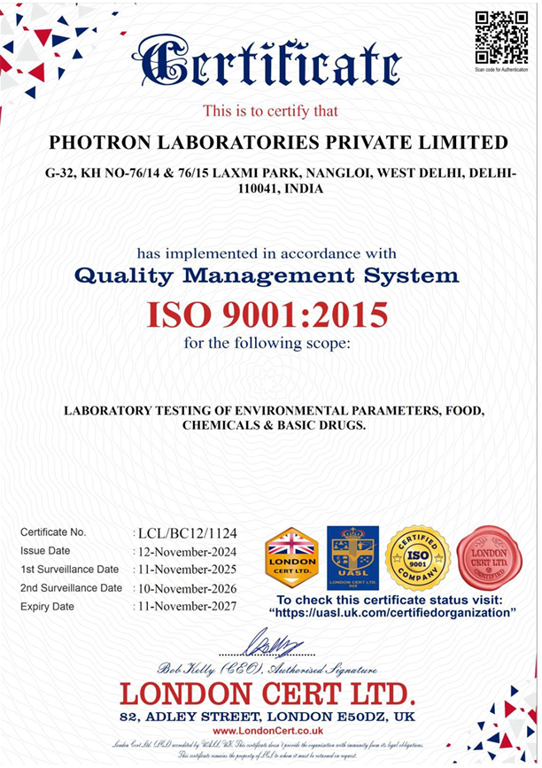 ISO 9001:2015 Certificate